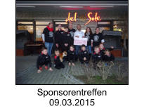 Sponsorentreffen 09.03.2015